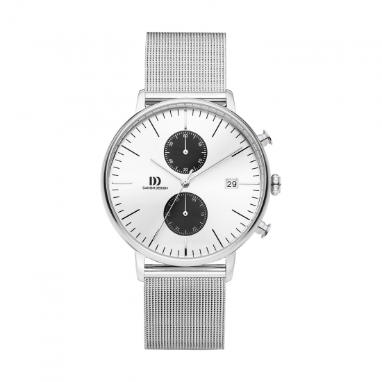 DANISH DESIGN HERENHORLOGE IQ74Q975 STAAL CHRONO