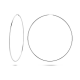 HUISCOLLECTIE 1012587 ZILVEREN OORRINGEN 62MM