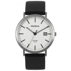 PRISMA P.1667 HERENHORLOGE TITANIUM 50M MET SAFFIERGLAS