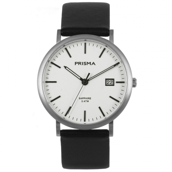 PRISMA P.1667 HERENHORLOGE TITANIUM 50M MET SAFFIERGLAS