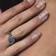 RABINOVICH 70703803 ZILVER MET GOUD RING MET AQUAMARIJN EN DIAMANT HAWAII RABINOVICH 70703803 ZILVER MET GOUD RING MET AQUAMARIJN EN DIAMANT HAWAII