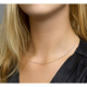 HUISCOLLECTIE 4100462 WITGOUDEN LENGTECOLLIER GOURMET 45 CM.