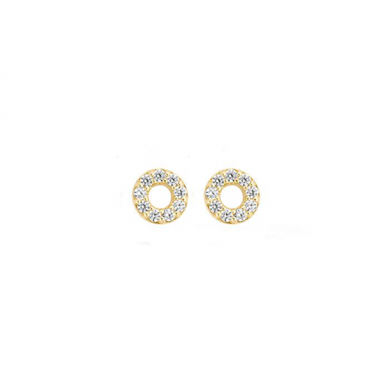 BLUSH 7193YZI GEELGOUDEN OORKNOPPEN ZIRKONIA BLUSH 7193YZI GEELGOUDEN OORKNOPPEN ZIRKONIA