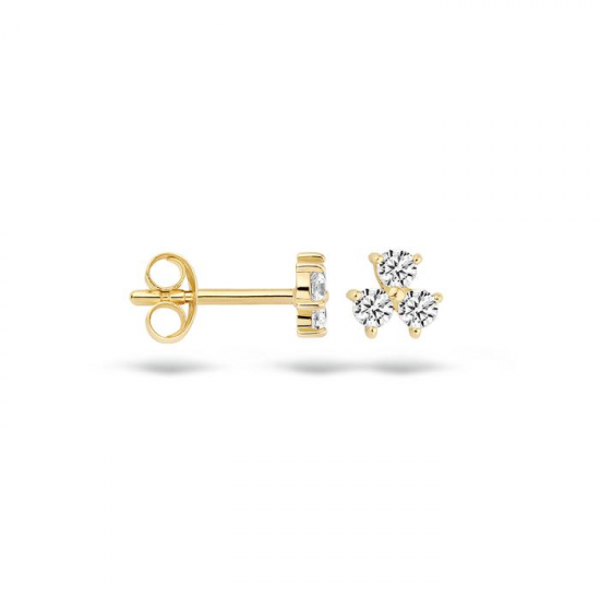 BLUSH 7197YZI GEELGOUDEN OORKNOPPEN ZIRKONIA BLUSH 7197YZI GEELGOUDEN OORKNOPPEN ZIRKONIA