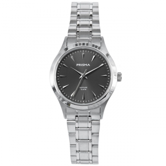 PRISMA DAMESHORLOGE STAAL 100M SAFFIER PRISMA DAMESHORLOGE STAAL 100M SAFFIER