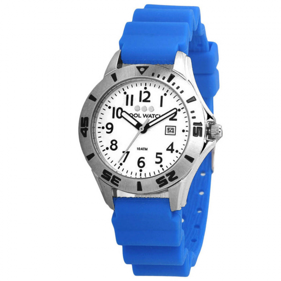 COOLWATCH KINDERHORLOGE CW.110 SCUBA DIVER BLAUW 10ATM.