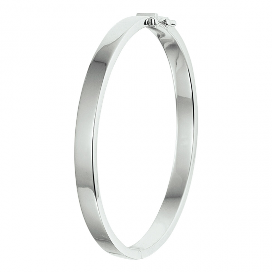 HUISCOLLECTIE 1326298 ZILVEREN BANGLE MASSIEF 6MM