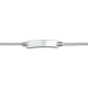 HUISCOLLECTIE 1005665 ZILVEREN PLAATARMBANDJE GOURMET 13-15 CM.