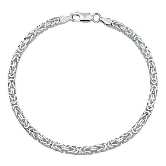 HUISCOLLECTIE 1002049 ZILVEREN COLLIER KONINGSSCHAKEL 50 CM.