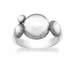 RABINOVICH 71003000 ZILVEREN RING GEOXIDEERD MET RONDJES SHADE