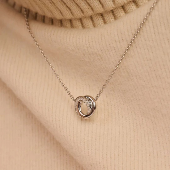 TI SENTO 3915ZI ZILVEREN COLLIER ZIRKONIA