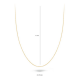 BLUSH 3046YGO-45 GEELGOUDEN ANKERCOLLIER BLUSH 3046YGO-45 GEELGOUDEN ANKERCOLLIER