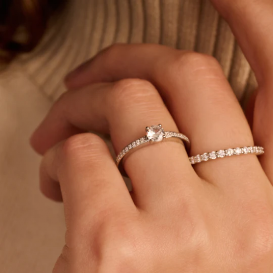 TI SENTO 12109ZI ZILVEREN RING ZIRKONIA