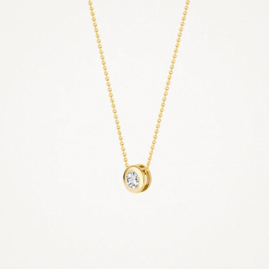 BLUSH 3052YZI GEELGOUDEN CHOKER ZIRKONIA BLUSH 3052YZI GEELGOUDEN CHOKER ZIRKONIA