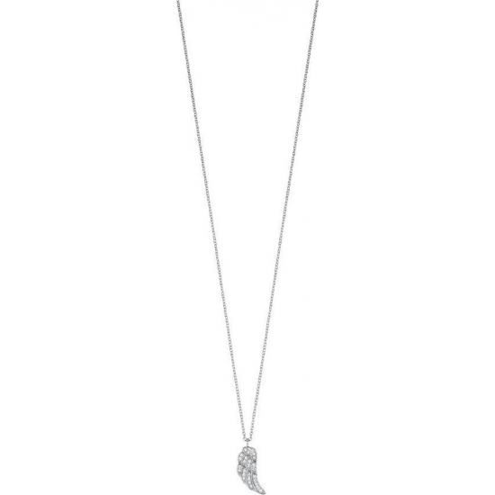 ENGELSRUFER ERN-LILWING-ZI ZILVEREN COLLIER MET  HANGER HEARTWING ZIRKONIA