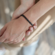 SILK 830BBR ZILVER/LEER ARMBAND BRUIN/ZWART ROOTS SILK 830BBR ZILVER/LEER ARMBAND BRUIN/ZWART ROOTS
