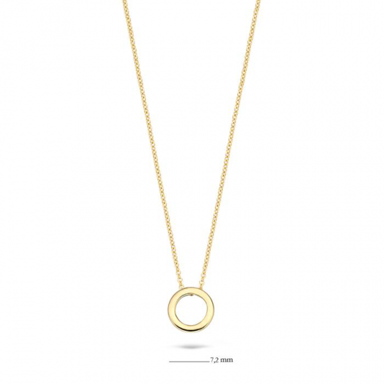 BLUSH 3083YGO GEELGOUDEN COLLIER MET HANGER RONDJE