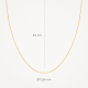 BLUSH 3058YGO-42 GEELGOUDEN ANKERCOLLIER 0.6MM BLUSH 3058YGO-42 GEELGOUDEN ANKERCOLLIER 0.6MM