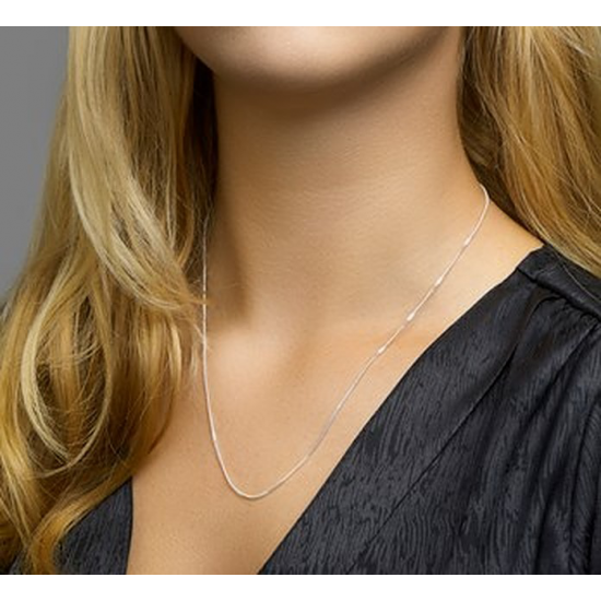 HUICOLLECTIE 8718834651436 ZILVEREN COLLIER GOURMET 50 CM.