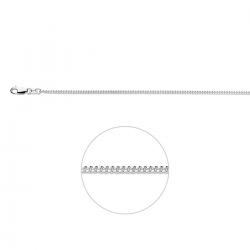 HUISCOLLECTIE 1005328 ZILVEREN COLLIER GOURMET 50 CM.