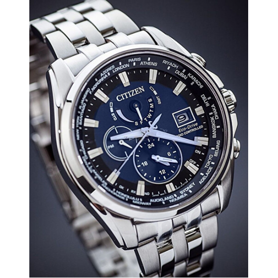 CITIZEN AT9030-55L ECO-DRIVE HERENHORLOGE STAAL RADIO-CONTROLLED