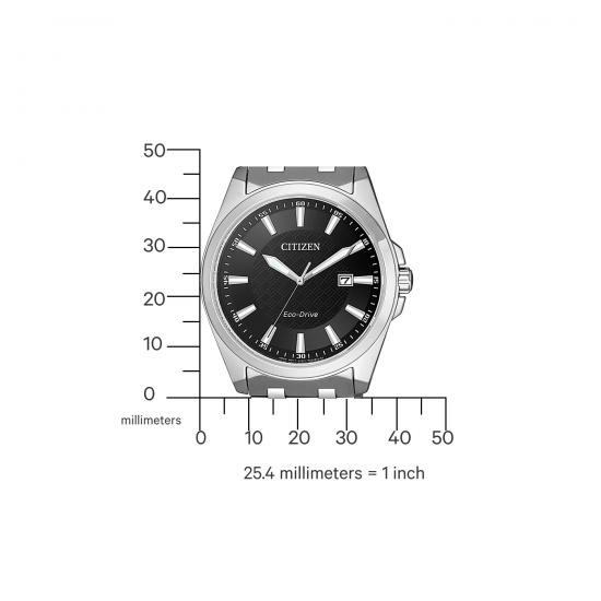 CITIZEN BM7108-81E ECO-DRIVE HERENHORLOGE STAAL SAFFIERGLAS 100M.