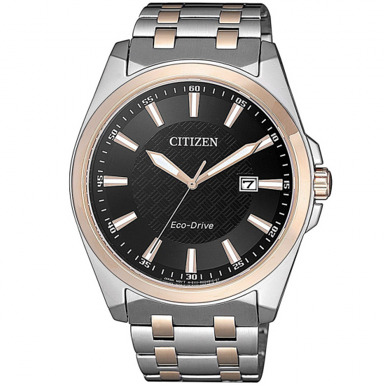 CITIZEN BM7109-89E ECO-DRIVE HERENHORLOGE BICOLOR SAFFIERGLAS 100M