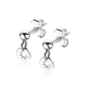 ZINZI ZIO1623 ZILVEREN OORHANGERS PLAATJES STER
