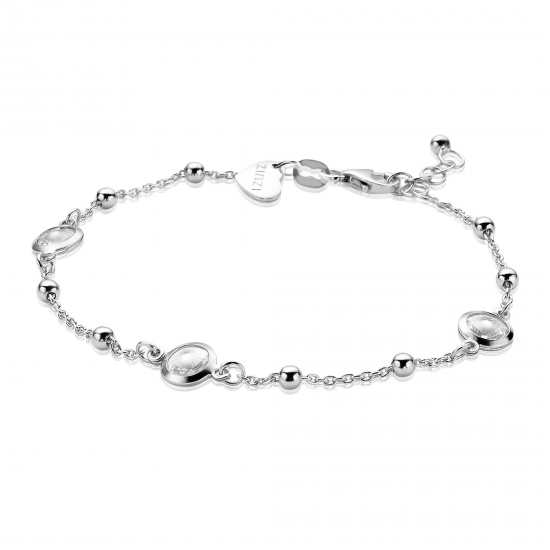 ZINZI ZIA1550 ZILVEREN ARMBAND MET ZIRKONIA GERHODINEERD ZINZI ZIA1550 ZILVEREN ARMBAND MET ZIRKONIA GERHODINEERD