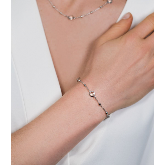 ZINZI ZIA1550 ZILVEREN ARMBAND MET ZIRKONIA GERHODINEERD ZINZI ZIA1550 ZILVEREN ARMBAND MET ZIRKONIA GERHODINEERD