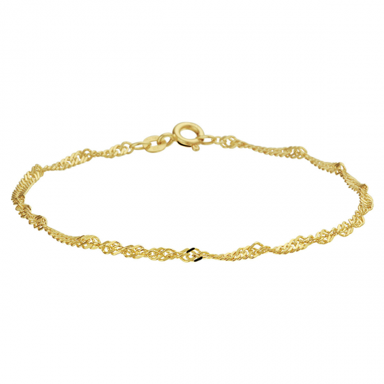 HUISCOLLECTIE 4004157 14 KARAAT GOUDEN ARMBAND SINGAPORE