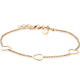 ZINZI ZIA1188G ZILVER VERGULD ARMBAND HARTJES ZINZI ZIA1188G ZILVER VERGULD ARMBAND HARTJES