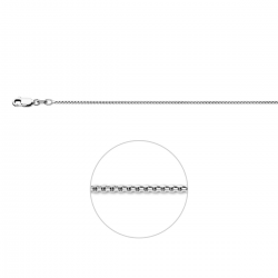 HUISCOLLECTIE 1329036 ZILVEREN COLLIER RONDE VENETIAANS GERHODINEERD