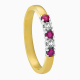 ECLAT M101-3x9 14 KARAAT GOUDEN Mƒ"MOIRE RING BRILJANT 0.27 CT.