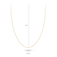 BLUSH 3010YGO-42 GEELGOUDEN ANKERCOLLIER 1.0 MM 42 CM. BLUSH 3010YGO-42 GEELGOUDEN ANKERCOLLIER 1.0 MM 42 CM.