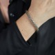 SILK 282 ZILVER/MESSING ARMBAND RAW COLLECTIE