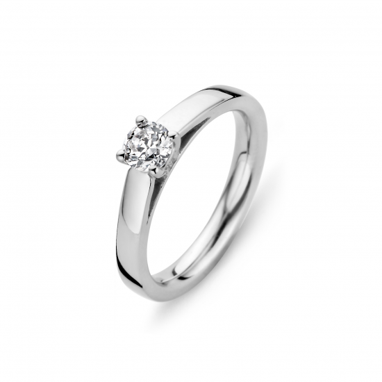 MOMENTS 15112AW ZILVEREN RING GERHODINEERD ZIRKONIA SOLITAIR MOMENTS 15112AW ZILVEREN RING GERHODINEERD ZIRKONIA SOLITAIR