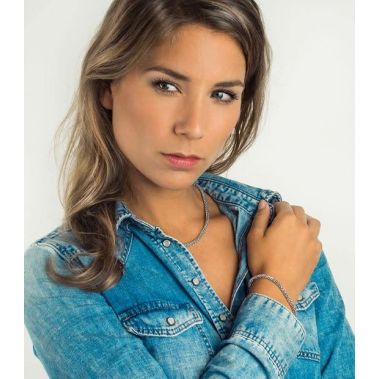 ZINZI ZIC1057 ZILVEREN COLLIER POPCORN 45CM