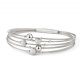 GALA DESIGN T1024 STALEN ARMBAND MET ZILVEREN ELEMENTEN DROPPS GALA DESIGN T1024 STALEN ARMBAND MET ZILVEREN ELEMENTEN DROPPS