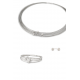 GALA DESIGN T1024 STALEN ARMBAND MET ZILVEREN ELEMENTEN DROPPS GALA DESIGN T1024 STALEN ARMBAND MET ZILVEREN ELEMENTEN DROPPS