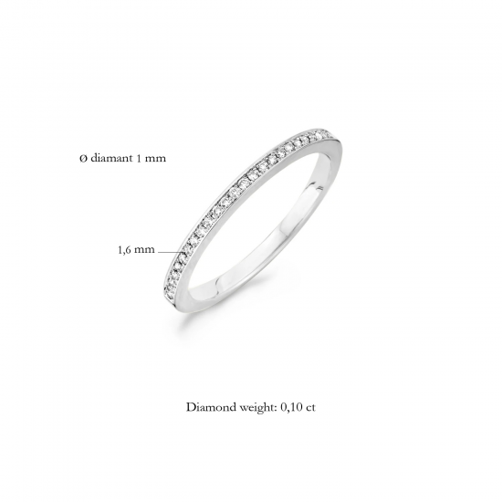 BLUSH 1607WDI WITGOUDEN RING MET DIAMANT