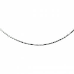 HUISCOLLECTIE 1002131 ZILVEREN OMEGA COLLIER 45 CM 2.25 MM