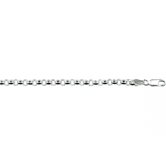 ZILVEREN ARMBAND JASSERON 18 CM.4.5MM