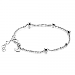 ZINZI ZIA987 ZILVEREN ARMBAND BALLETJES