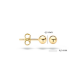 BLUSH 7121YGO GEELGOUDEN OORKNOPPEN BOL 4MM BLUSH 7121YGO GEELGOUDEN OORKNOPPEN BOL 4MM