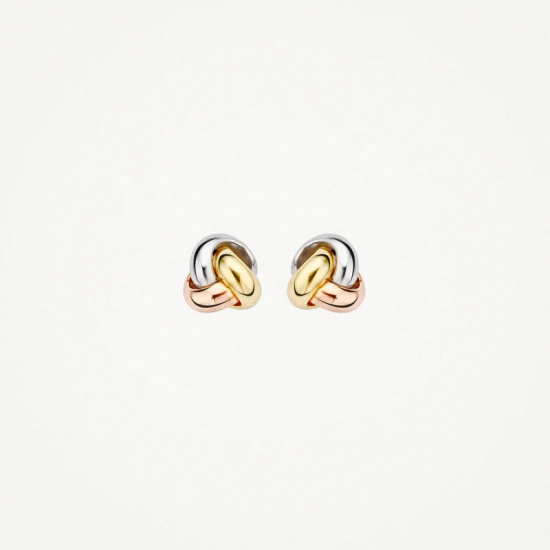 BLUSH 7157WYR TRICOLOR GOUDEN OORKNOPPEN BLUSH 7157WYR TRICOLOR GOUDEN OORKNOPPEN