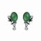 RABINOVICH 74105099 ZILVEREN OORKNOPPEN MET SERPENTIJN EN ZIRKONIA GLAMOROUS GREEN RABINOVICH 74105099 ZILVEREN OORKNOPPEN MET SERPENTIJN EN ZIRKONIA GLAMOROUS GREEN