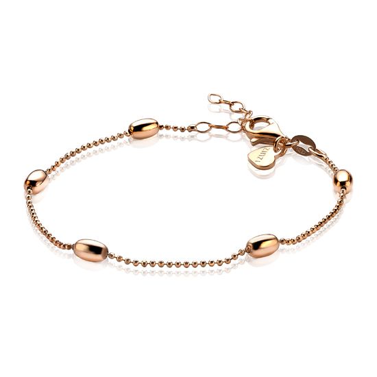 ZINZI ZIA1232 ZILVEREN ARMBAND OVAALTJES GERHODINEERD ZINZI ZIA1232 ZILVEREN ARMBAND OVAALTJES GERHODINEERD