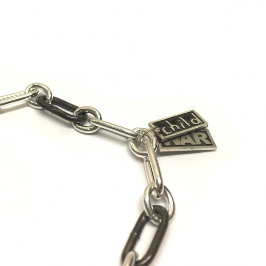 WAR CHILD BRACELET ZILVER/STAAL MET BEDEL MARCO BORSATO