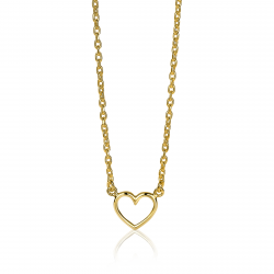 ZINZI ZIC1420G ZILVEREN COLLIER VERGULD HARTJE